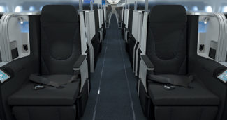 Jet Blue first class interior (image)